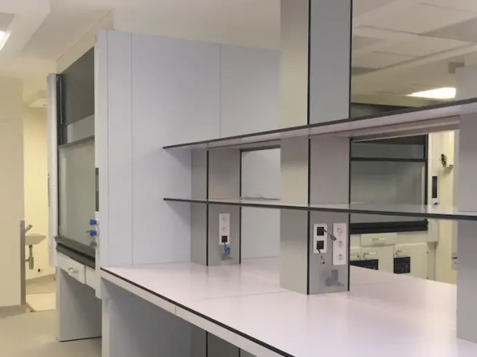 Chantier d'aménagement laboratoire industriel Puissance 3